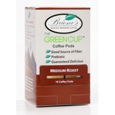 Brioni's Green Cup Coffee Pods - Healthy Morning Medium Roast 18ct. Box 6 ct. Case